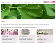 Tablet Screenshot of maierpharma.de